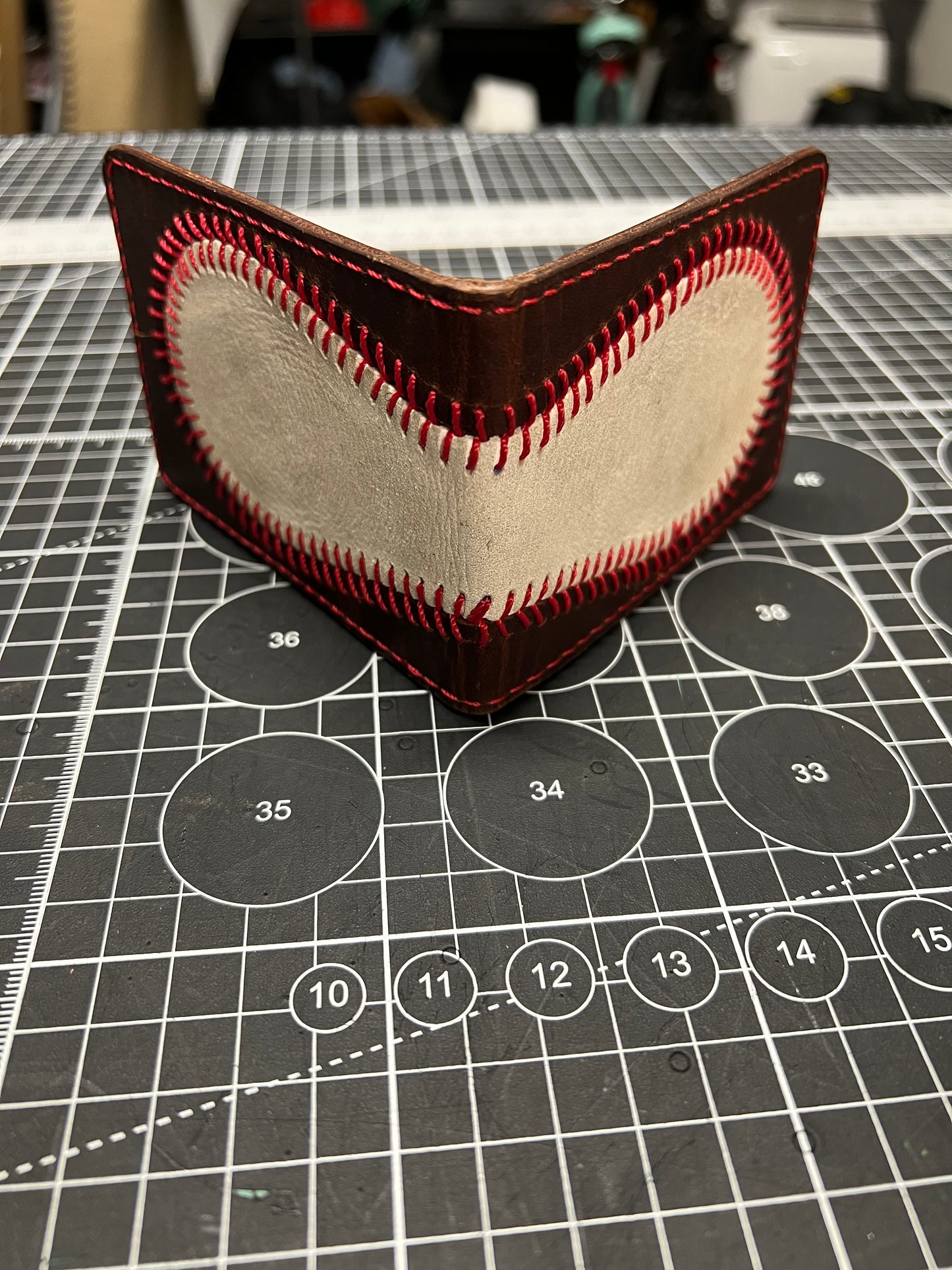 American baseball wallet