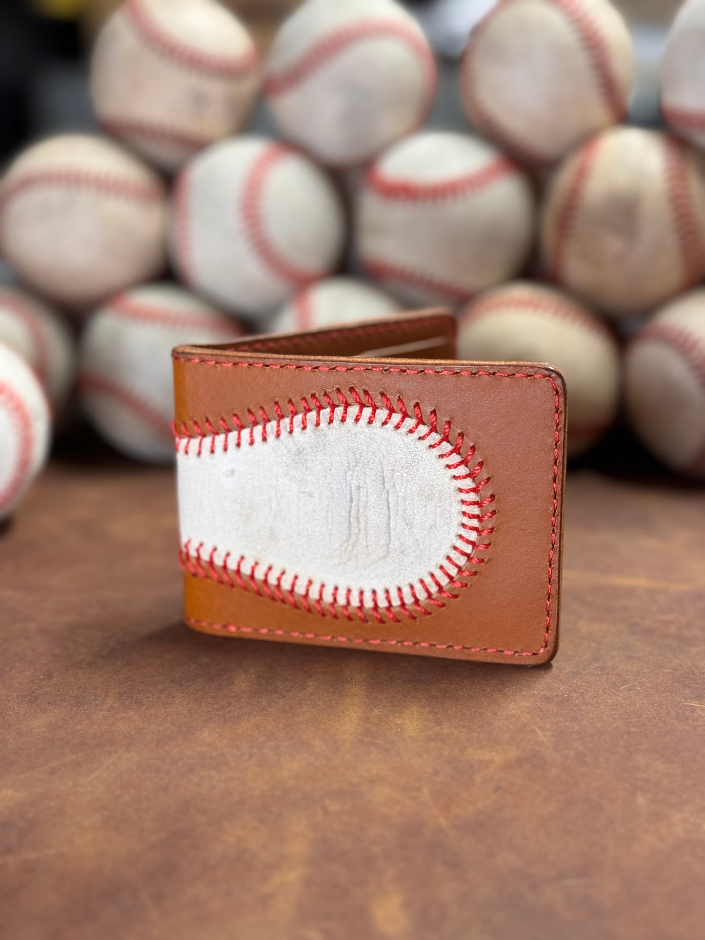 American baseball wallet