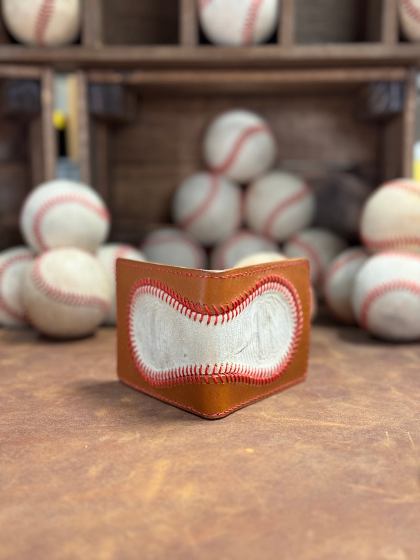 American baseball wallet