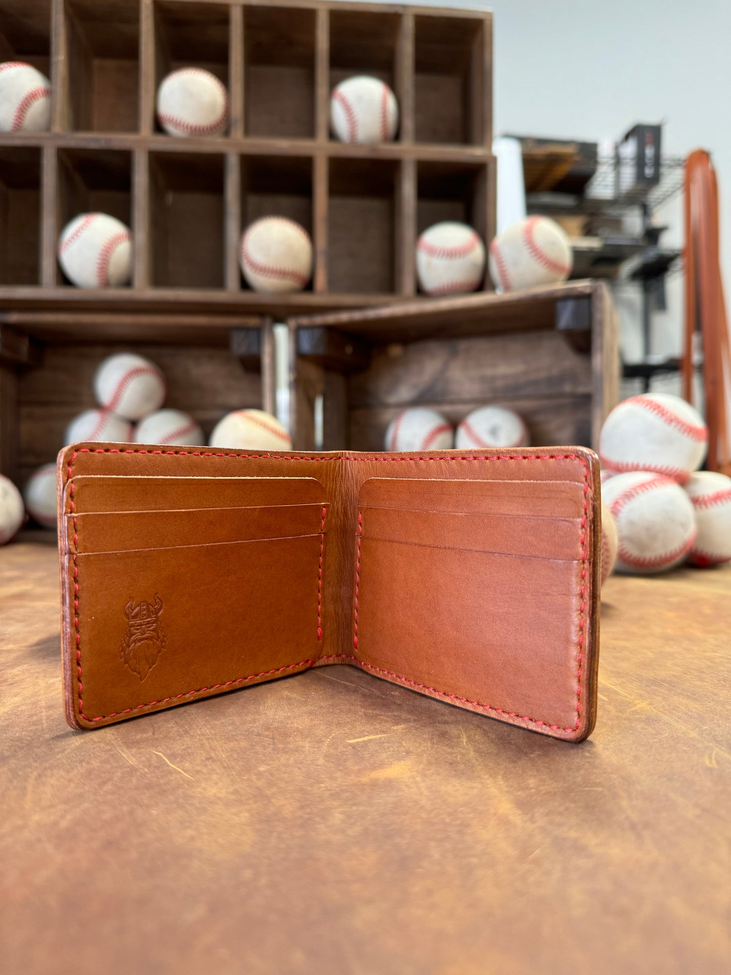 American baseball wallet