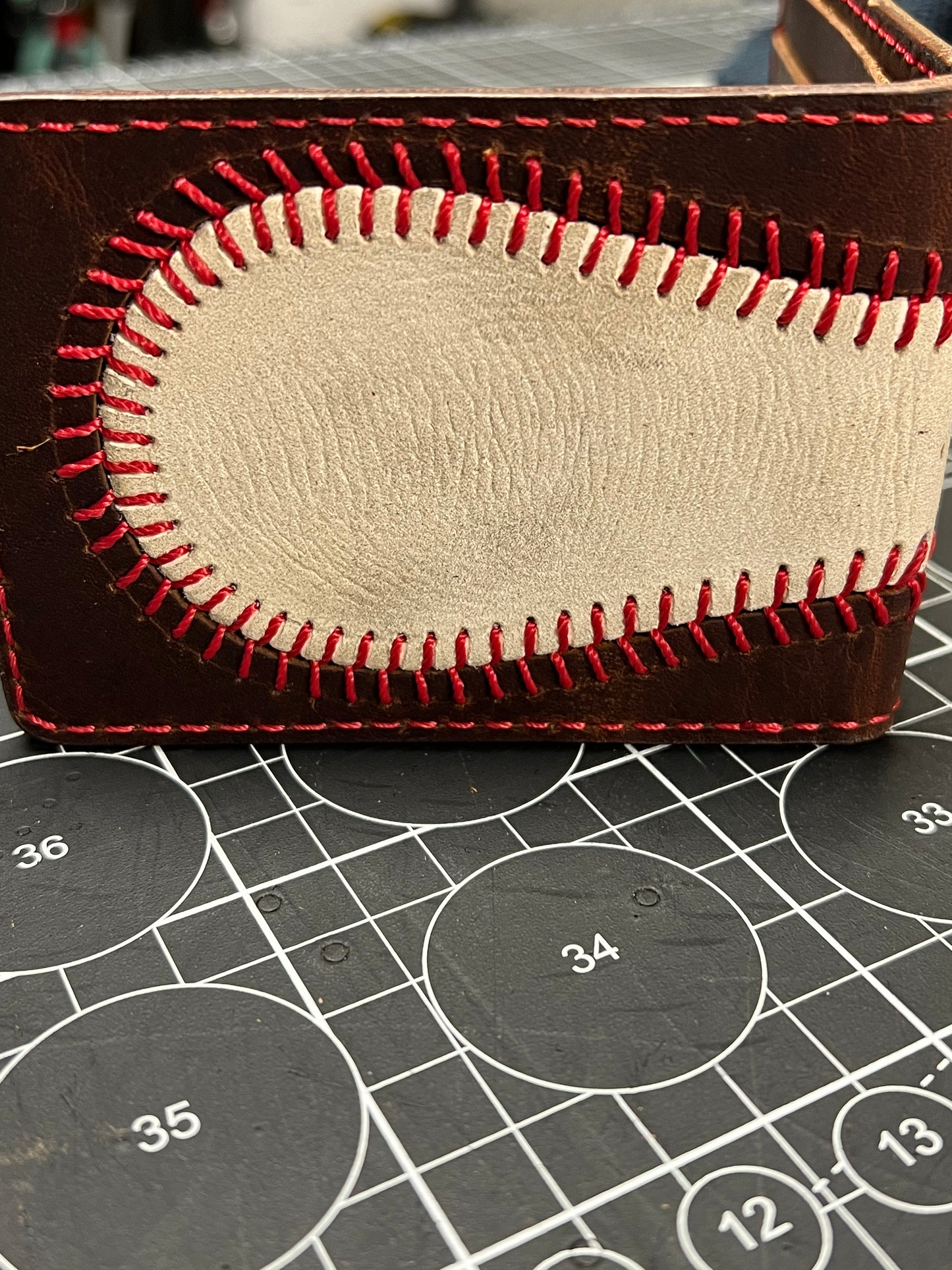 American baseball wallet